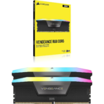 Corsair VENGEANCE RGB DDR5 32GB (2x16GB) 7200MHz C34 Desktop Memory Kit - Black, Dynamic Ten-Zone RGB Lighting, Onboard Voltage Regulation, Custom Intel® XMP 3.0 Profiles