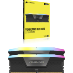 CORSAIR VENGEANCE RGB DDR5 64GB (2 x 32GB) Dual Channel Desktop Memory Kit, 6000 MHz Tested Speed, 40-40-40-77 Latency, Intel XMP 3.0 Chipset, Overclock PMIC | CMH64GX5M2B6000C40C