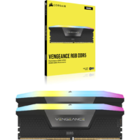 CORSAIR VENGEANCE RGB DDR5 64GB (2 x 32GB) Dual Channel Desktop Memory Kit, 6000 MHz Tested Speed, 40-40-40-77 Latency, Intel XMP 3.0 Chipset, Overclock PMIC | CMH64GX5M2B6000C40C