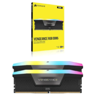 CORSAIR VENGEANCE RGB DDR5 64GB (2x32GB) 5600MHz Memory Kit - Black | CMH64GX5M2B5600C40