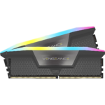 Corsair VENGEANCE RGB DDR5 64GB (2x32GB) 6000MHz C40 Desktop Memory Kit - Black, Dynamic Ten-Zone RGB Lighting, Onboard Voltage Regulation, AMD EXPO Compatibility