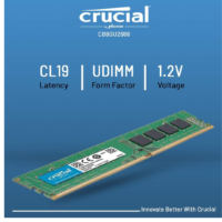 Crucial Basics 8GB DDR4 2666MT/s CL19 UDIMM Desktop Memory - 288-pin, 1.2V - Image 2
