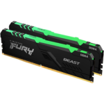 Kingston FURY Beast RGB DDR4 64GB (2x32GB) 3600MHz CL18 Desktop Memory Kit of 2 - KF436C18BBAK2/64