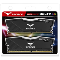 TEAMGROUP T-Force Delta RGB DDR4 16GB (2x8GB) 3600MHz CL18 Desktop Gaming Memory Module Ram - Black | TF3D416G3600HC18JDC01