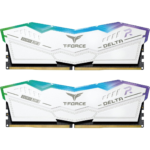 TEAMGROUP T-Force Delta RGB DDR5 RAM 32GB (2x16GB) 6000MHz PC5-48000 CL38 Desktop Memory Module - White