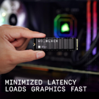 Western Digital WD_BLACK 2TB SN850X NVMe Gaming SSD with Heatsink - Gen4 PCIe, M.2 2280, Up to 7,300 MB/s, Compatible with PlayStation 5 - WDS200T2XHE - Image 3