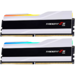 G.SKILL Trident Z5 RGB Series 64GB (2x32GB) DDR5 Dual Channel Desktop Memory Kit, 6000 MT/s, CL30 CAS Latency, 1.40V, Intel XMP 3.0, 288-Pin, White | F5-6000J3040G32GX2-TZ5RW