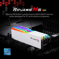G.SKILL Ripjaws M5 RGB Series (Intel XMP 3.0) DDR5 RAM 32GB (2x16GB), 6000MT/s, CL36-48-48-96, 1.25V, Desktop Computer Memory UDIMM, Matte White | F5-6000J3648D16GX2-RM5RW - Image 2
