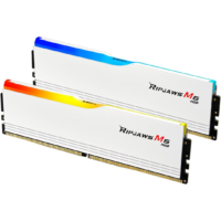 G.SKILL Ripjaws M5 Series (Intel XMP 3.0) DDR5 RAM 64GB (2x32GB), 6400MT/s, CL32-39-39-102, 1.40V, Desktop Computer Memory UDIMM, Matte White | F5-6400J3239G32GX2-RM5RW