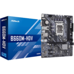 ASRock B660M-HDV Mowjat ATX Motherboard, LGA1700, Intel B660 Chipset, Dual Channel DDR4 (Up to 64GB), PCIe 4.0 x16, Gigabit LAN, M.2 SATA3, HDMI & DisplayPort | 90-MXBH40-A0UAYZ