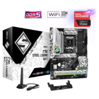 ASRock Z790 Steel Legend WiFi LGA 1700 ATX Motherboard, Supports 14th, 13th, 12th Gen Intel® Core™ Processors, Dual Channel DDR5, PCIe 5.0 x16, Wi-Fi Enabled, SATA 6Gb/s, USB 3.2 | 90-MXBKD0-A0UAYZ