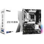 ASRock B760 Pro RS/D4 700 Series Intel Motherboard, Supports 13th & 12th Gen Intel® Core™ Processors, Dual Channel DDR4, PCIe 4.0 x16, SATA 6Gb/s, USB 3.2 | 90-MXBL80-A0UAYZ