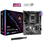 ASRock Phantom Gaming Z790 Lightning WiFi LGA 1700 Intel Motherboard, Supports 14th, 13th, 12th Gen Intel® Core™ Processors, Dual Channel DDR5, PCIe 5.0 x16, Wi-Fi Enabled, SATA 6Gb/s, USB 3.2 | 90-MXBM80-A0UAYZ