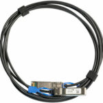 MikroTik SFP 1G and SFP+ 10G Direct Attach Cable, 1G / 10G / 25G Data Rate, Male/Male Connector Gender, Supports Also 25G SFP28 Standard, 3m Cable Length, Black | XS+DA0003