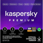 Kaspersky Premium Total Security, 3 Devices, 2 Private Password Vault, 1 Year Subscription, Box W/o CD | KL1047I5CFS-SLIM