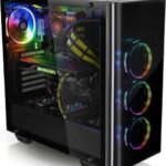 Thermaltake View 21 Dual Tempered Glass ATX Tt LCS Certified black Gaming Mid Tower Computer Case Cases | CA-1I3-00M1WN-00