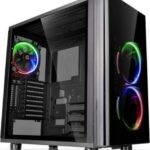 Thermaltake View 31 RGB Dual Tempered Glass ATX Tt LCS Certified Gaming Mid Tower Computer Case Cases | CA-1H8-00M1WN-01