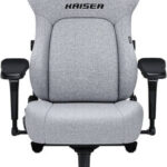 AndaSeat Kasier 4 Series Premium Gaming Chair, 5° Sloping Seat Base, Pop-out Lumbar, 5D Armrests, Up to 180kg Max Weight, Linen Fabric, XL, Ash Gray | AD12YDDC-XLL-20-G-CF