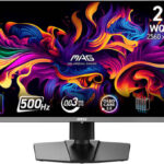 MSI MAG 272QP QD-OLED X50 Gaming Monitor, 27" QD-OLED Display, WQHD Resolution, 500Hz Refresh Rate, 0.03ms (GtG) Response Time, AMD FreeSync Premium Pro, Black | 9S6-3CD79A-032