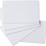 Blank CR100 PVC Event Badges, CR100 Size Cards, Made Of PVC Material, For Event Access Control, Identification, And Security, Ample Space For Customization & Printing, Box of 70 Pieces, White | CR100