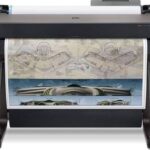 HP DesignJet T630 36-inch Large Format Wireless Plotter Printer in Modern Office Design | 5HB11A