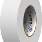 ProTape Pro Gaff Tapes, Cotton-Cloth Backing, 50 psi Tensile Strength, Waterproof Backing, Hand Tearable, 50 MM/ 50 M, Aggressive Adhesive, Matt Black | CT50050W