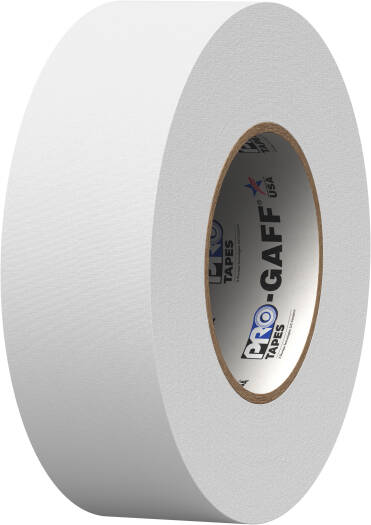 Tapes2 ProTape Pro Gaff Tapes, Cotton-Cloth Backing, 50 psi Tensile Strength, Waterproof Backing, Hand Tearable, 50 MM/ 50 M, Aggressive Adhesive, Matt Black | CT50050W - Image 1
