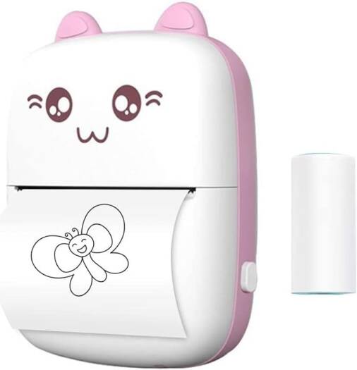 Thermal Rolls2 NNS Mini Thermal Pocket Printer Bluetooth 200dpi Photo Label Memo Notes Photo Printer Color Sticker Paper Rolls for Mobile Phone - Image 1