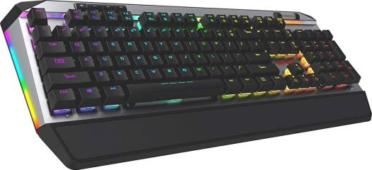 gc2 Patriot Viper Gaming V765 RGB Illuminated Mechanical Gaming Keyboard with Media Controls, Kailh Box Switches, 104 Standard Keys, Detachable Magnetic Palm Mount | PV765MBWUXMGM - Image 1
