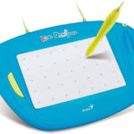 Genius Kids Designer 5x8 Inch Graphic Tablet, For Children Ages 3-8, Pen Clip Design, 2560 LPI Resolution, Enter Key For Instant Game Access, Blue | 31100023101
