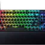 Razer Huntsman V3 Pro TKL Mechanical Gaming Keyboard, Analog Optical Switch Gen-2, Doubleshot PBT Keycaps, N-key Rollover w/ Anti-ghosting, Detachable Type C, ENG-US Layout, Black | RZ03-04980100-R3M1
