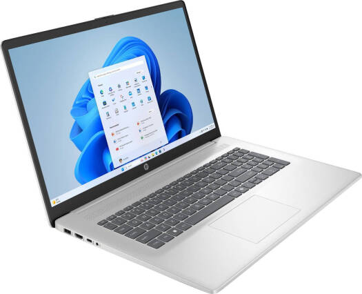 hpd2 HP 17-cn3327dx Laptop, 17.3" FHD IPS LED Display, Intel Core i7-1355U Processor, 16GB RAM, 1TB SSD, Intel Iris Xe Graphics, English Keyboard, Windows 11 Home, Natural Silver | 17-cn3327dx - Image 1
