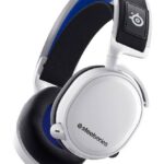 SteelSeries Arctis 7P+ Wireless Gaming Headset, Lossless 2.4 GHz, 30 Hour Battery Life, USB-C Charging, 7.1 Surround, For PC / PS5 / PS4 / Mac / Android, White | 61471
