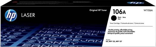ic2 HP 106A Black Laser Toner Cartridge - Black | W1106A - Image 1