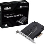 ASUS ThunderboltEX 5 Expansion Card, 2 x USB Type-C Ports, Up to 120Gbps Bandwidth, 3x Mini DisplayPort IN Ports, 130W Flexible FastCharge, PCIe 4.0 x4 interface, Black | 90MC0E50-M0EAY0