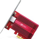 TP-Link 10 Gigabit PCI Express Network Adapter, CAT6A Ethernet Cable, Low-Profile and Full-Height Brackets, Supports Windows 11/10/8.1/8/7, Windows Servers 2019/2016/2012 R2, Linux | TX401