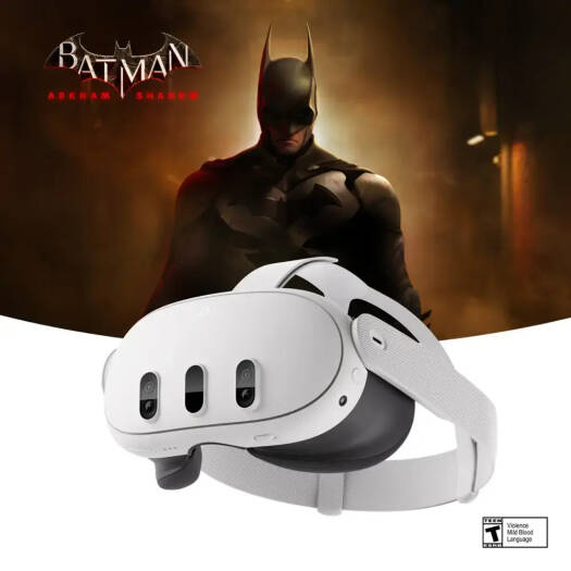 vrh2 Meta Quest 3 VR Headsets, 512GB, LCD, 2064 x 2208 Resolution Display, The Most Powerful Quest, Ultimate Mixed Reality Experiences, Get Batman, Arkham Shadow, White | SK-1000189-01 - Image 1