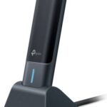 TP-Link Archer AXE5400 Wi-Fi 6E High Gain Wireless USB Adapter, USB 3.0, Tri-Band Wireless Speeds Up To 2402 Mbps, Low Latency, WPA3 Security, Black | Archer TXE70UH